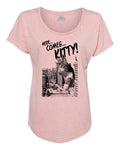 Women's Here Comes Kitty Scoop Neck T-Shirt