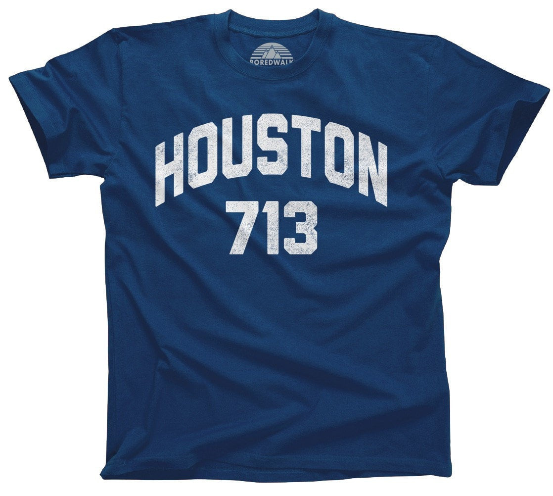 Men's Houston 713 Area Code T-Shirt