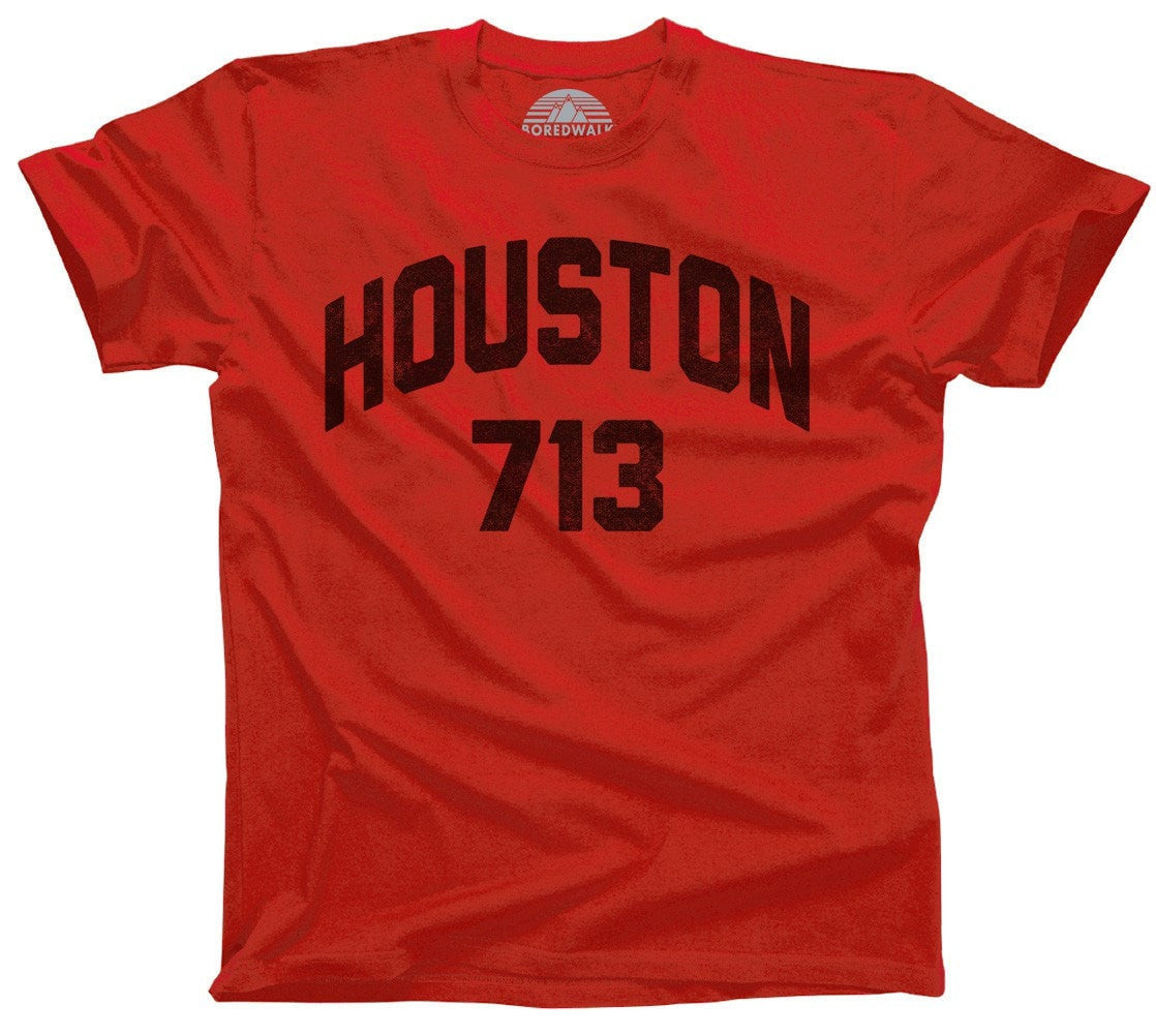 Men's Houston 713 Area Code T-Shirt