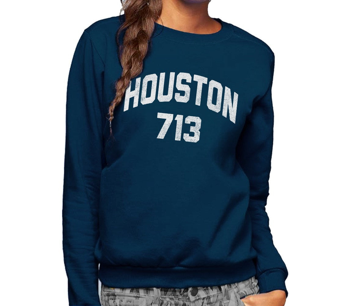 Unisex Houston 713 Area Code Sweatshirt