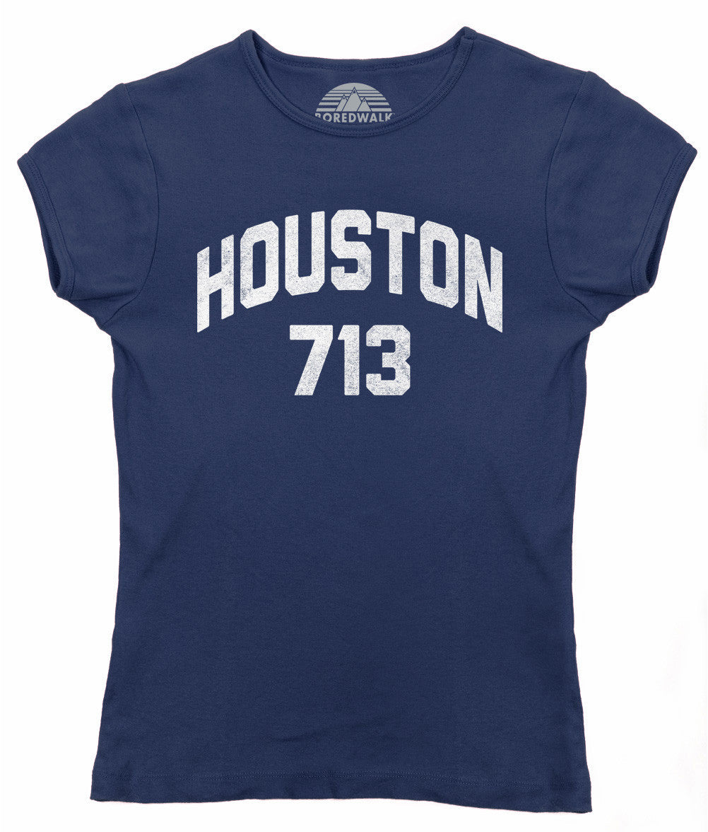 Women's Houston 713 Area Code T-Shirt
