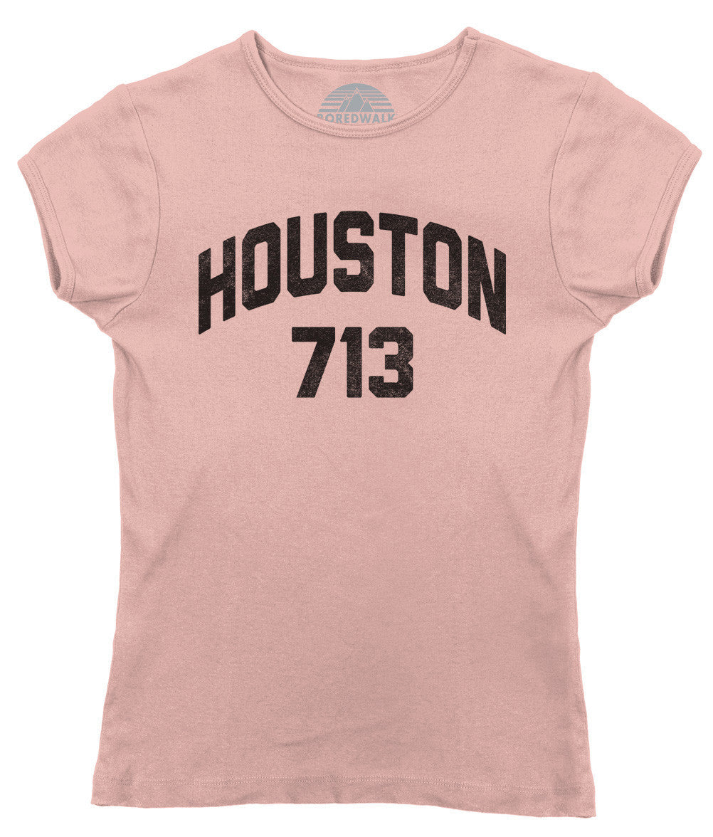 Women's Houston 713 Area Code T-Shirt