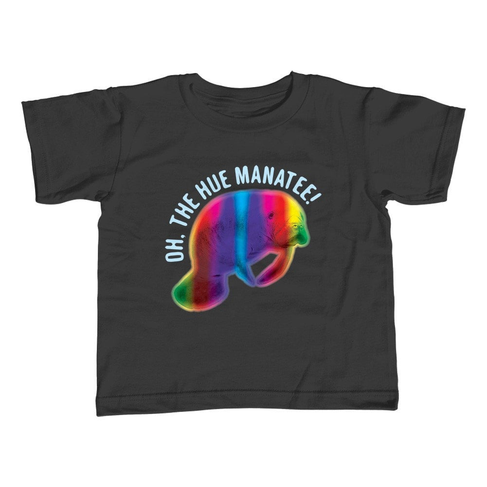 Girl's Oh The Hue Manatee T-Shirt - Unisex Fit Funny Manatee