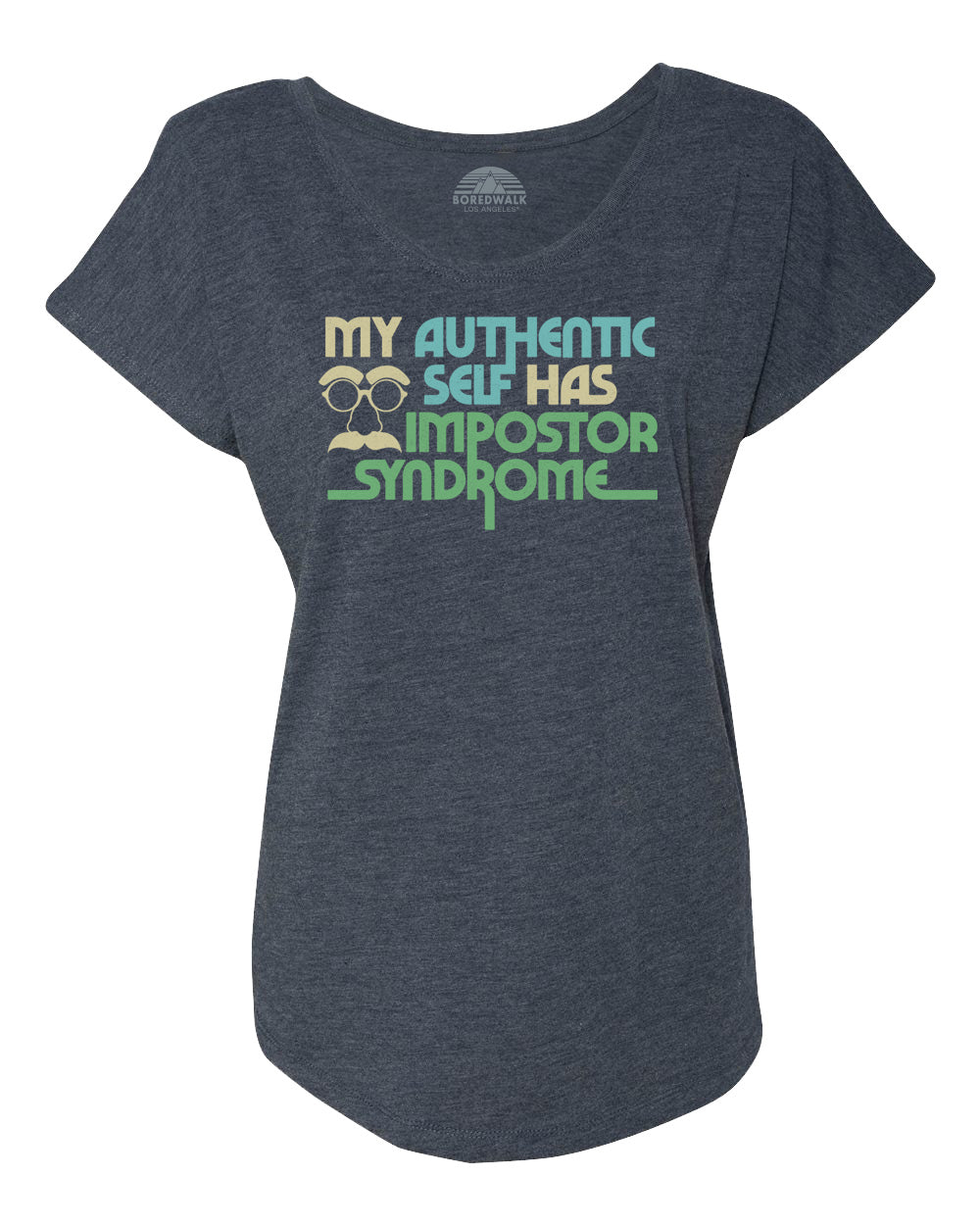 Women's My Authentic Self Has Impostor Syndrome Scoop Neck T-Shirt