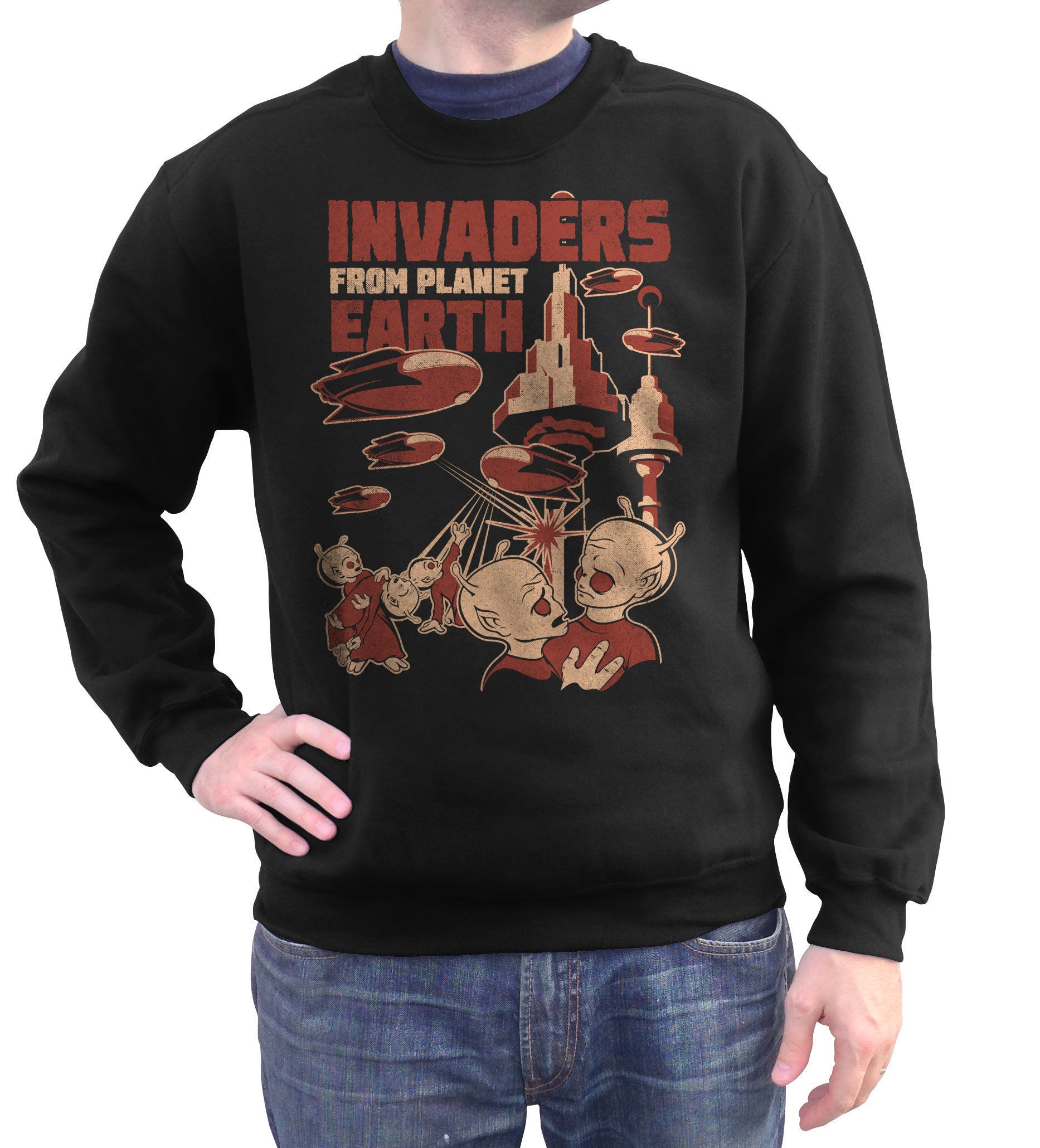 Unisex Invaders From Earth Sweatshirt - By Ex-Boyfriend