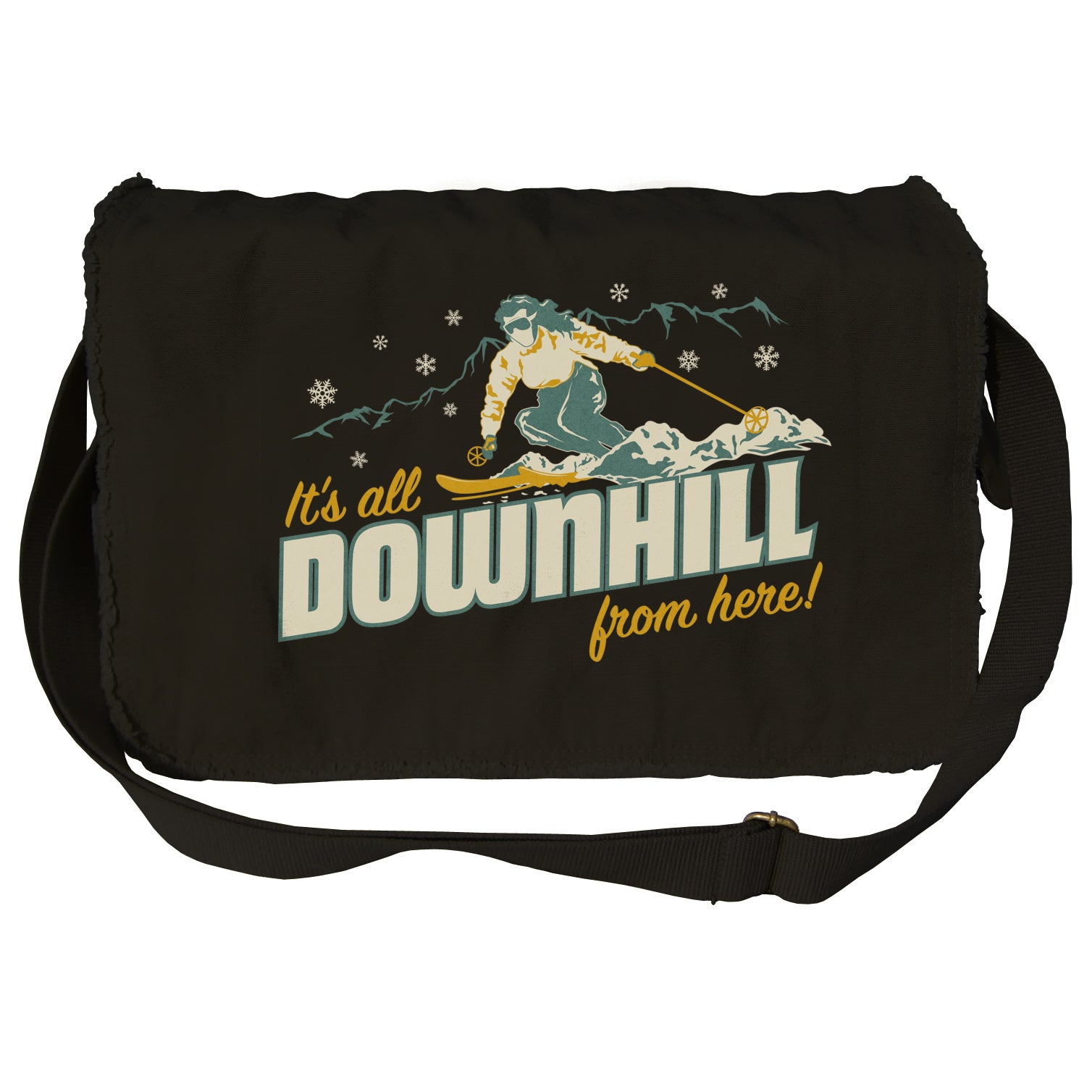It's All Downhill From Here Messenger Bag