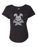 Women's Jolly Roger Bunny Scoop Neck T-Shirt