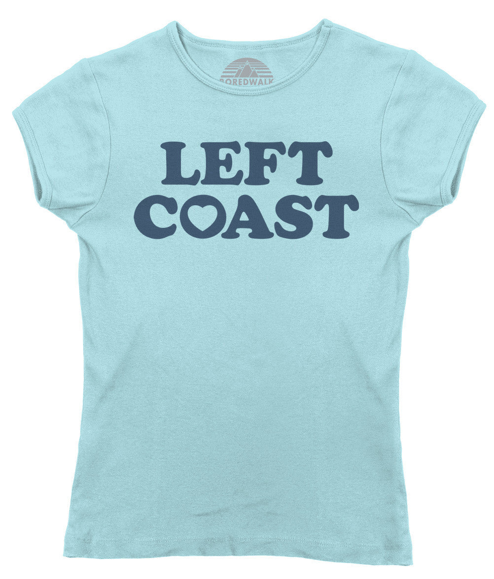 Women's Left Coast T-Shirt - California Oregon Washingon West Coast