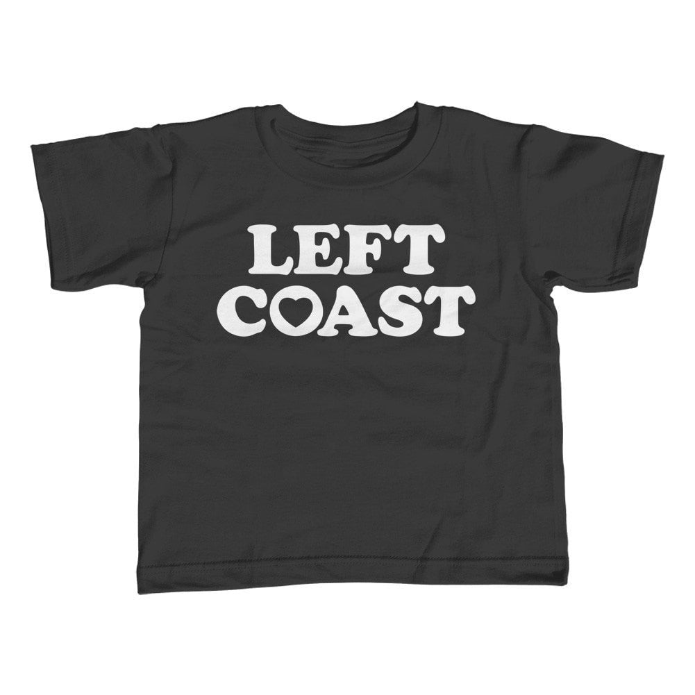 Boy's Left Coast T-Shirt California Oregon Washingon West Coast