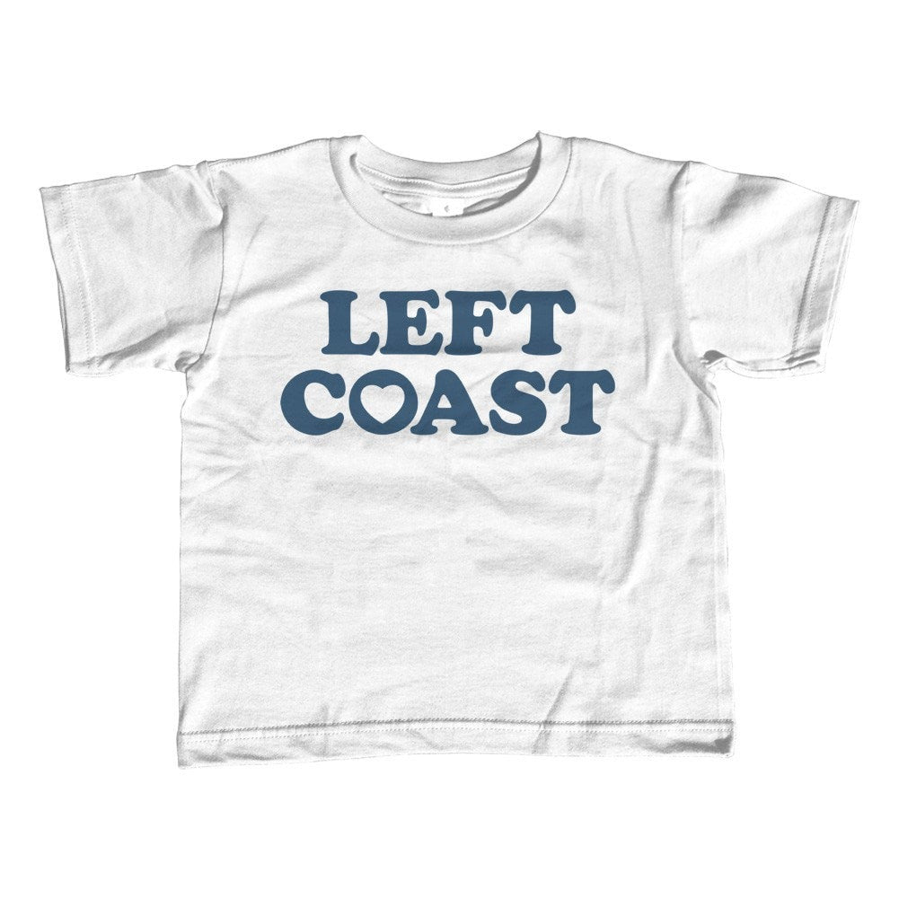 Boy's Left Coast T-Shirt California Oregon Washingon West Coast