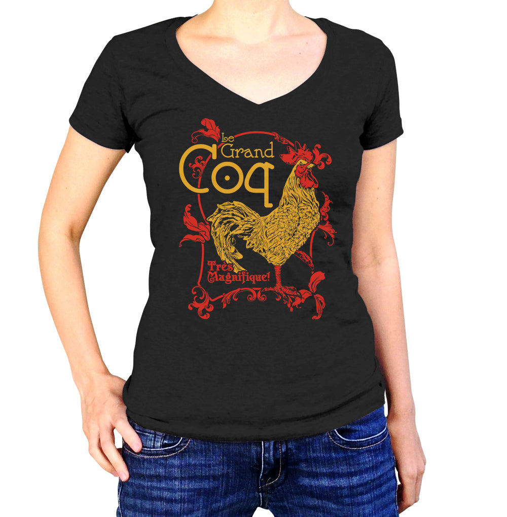 Women's Le Grand Coq Vneck T-Shirt - By Ex-Boyfriend