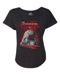 Women's The Light at The End of The Tunnel is a Train Scoop Neck T-Shirt