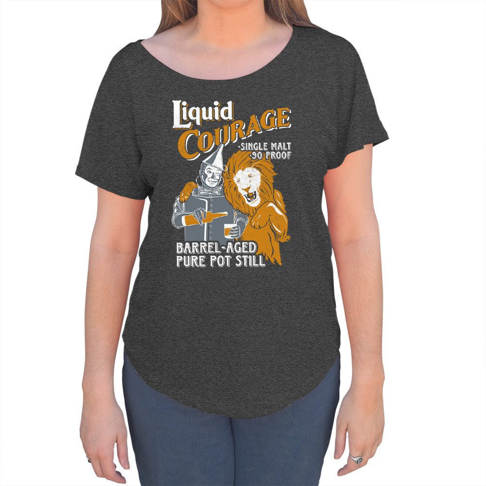 Women's Liquid Courage Scoop Neck T-Shirt