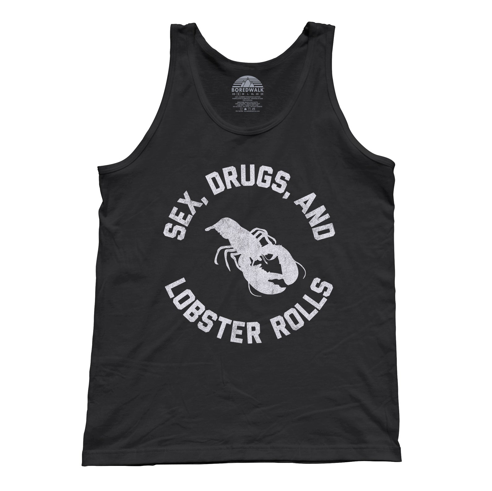 Unisex Sex Drugs and Lobster Rolls Tank Top