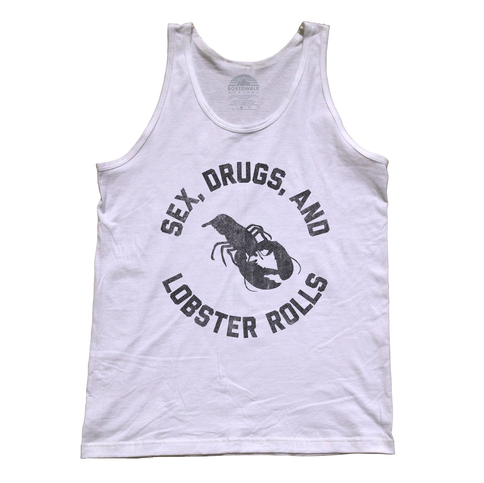Unisex Sex Drugs and Lobster Rolls Tank Top