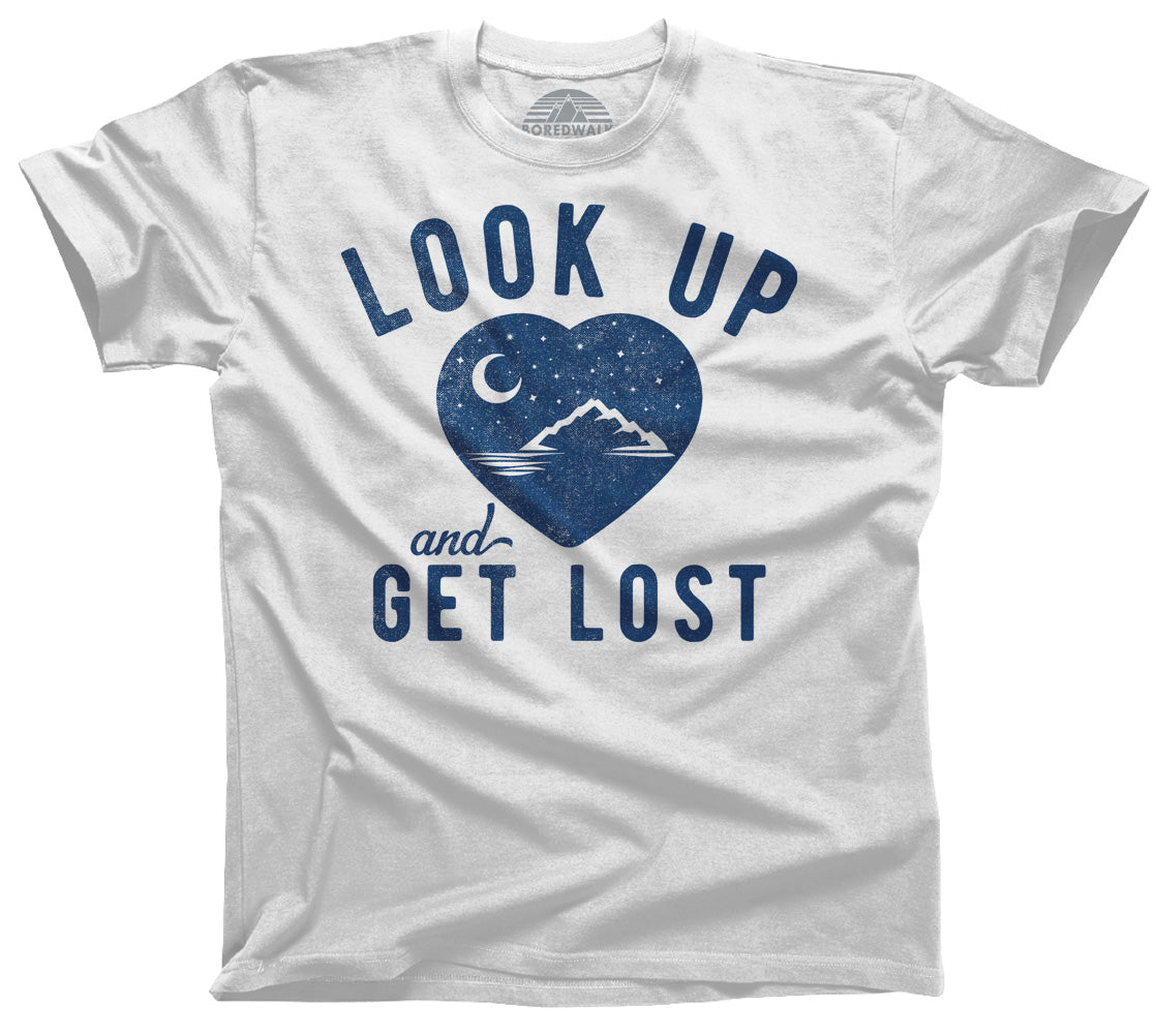 Men's Look Up and Get Lost T-Shirt - Astronomy Shirt