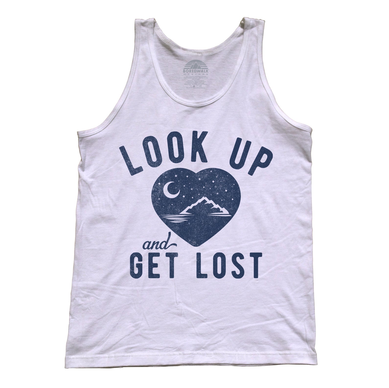 Unisex Look Up and Get Lost Tank Top - Astronomy Shirt