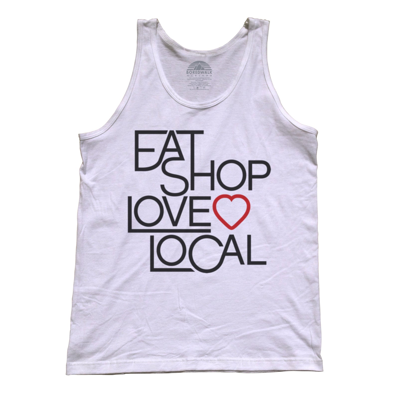 Unisex Love Shop Eat Local Tank Top