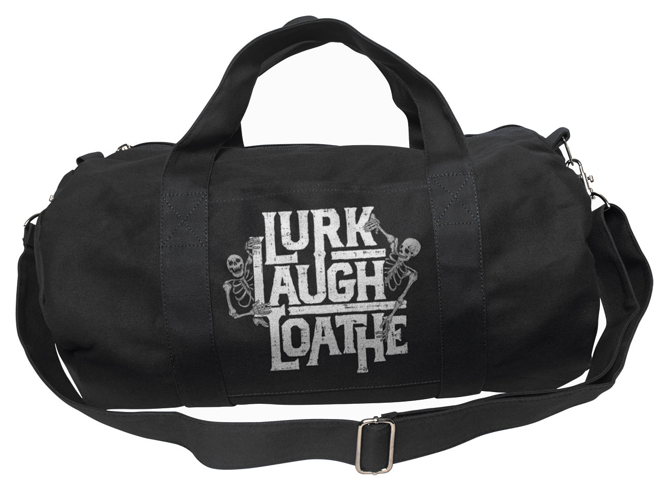 Lurk Laugh Loathe Duffel Bag
