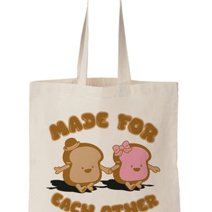 Made for Each Other Peanut Butter and Jelly Tote Bag - By Ex-Boyfriend