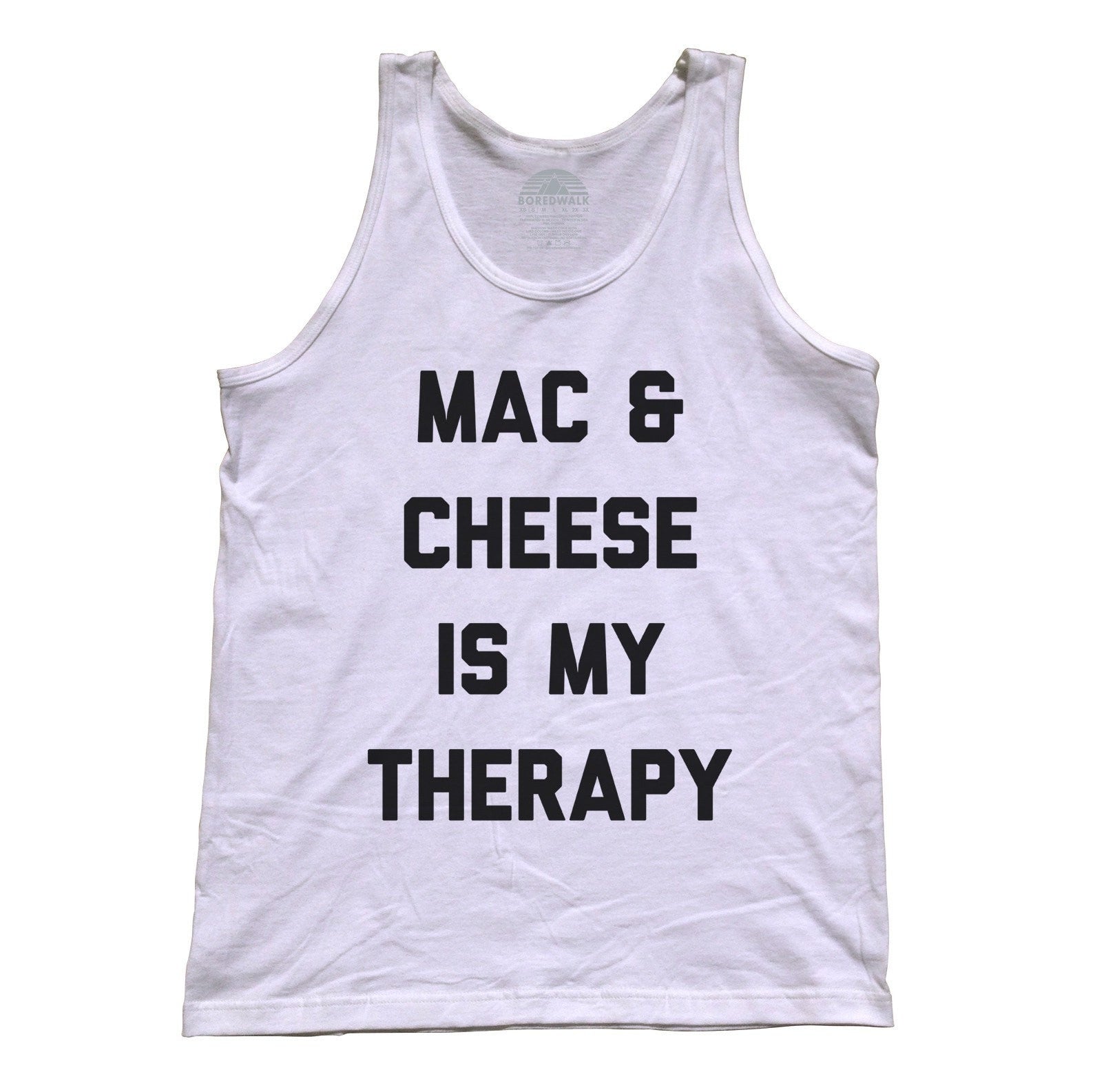 Unisex Mac and Cheese Is My Therapy Tank Top