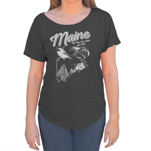 Women's Vintage Maine Scoop Neck T-Shirt