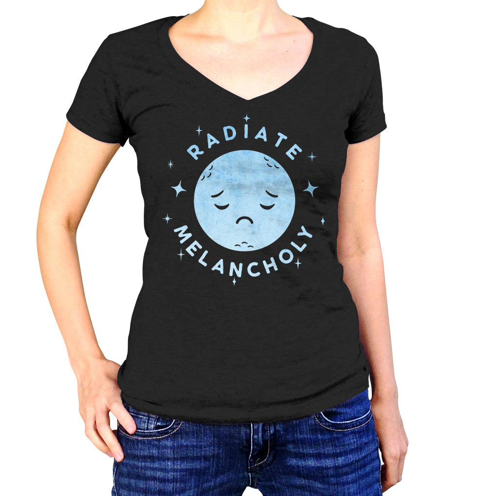 Women's Radiate Melancholy Vneck T-Shirt