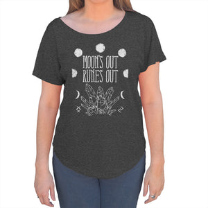 Women's Moon's Out Runes Out Scoop Neck T-Shirt