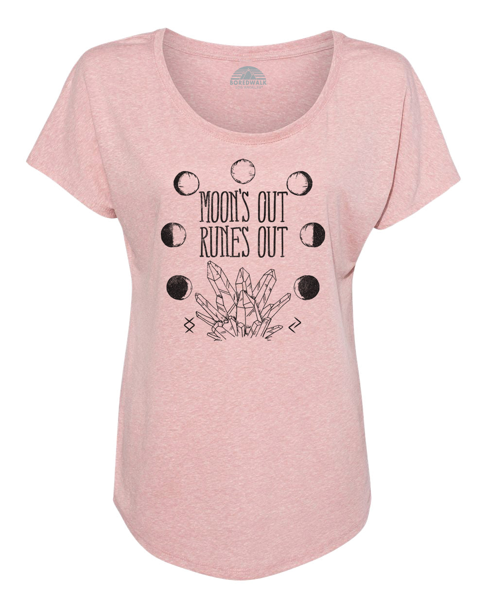 Women's Moon's Out Runes Out Scoop Neck T-Shirt