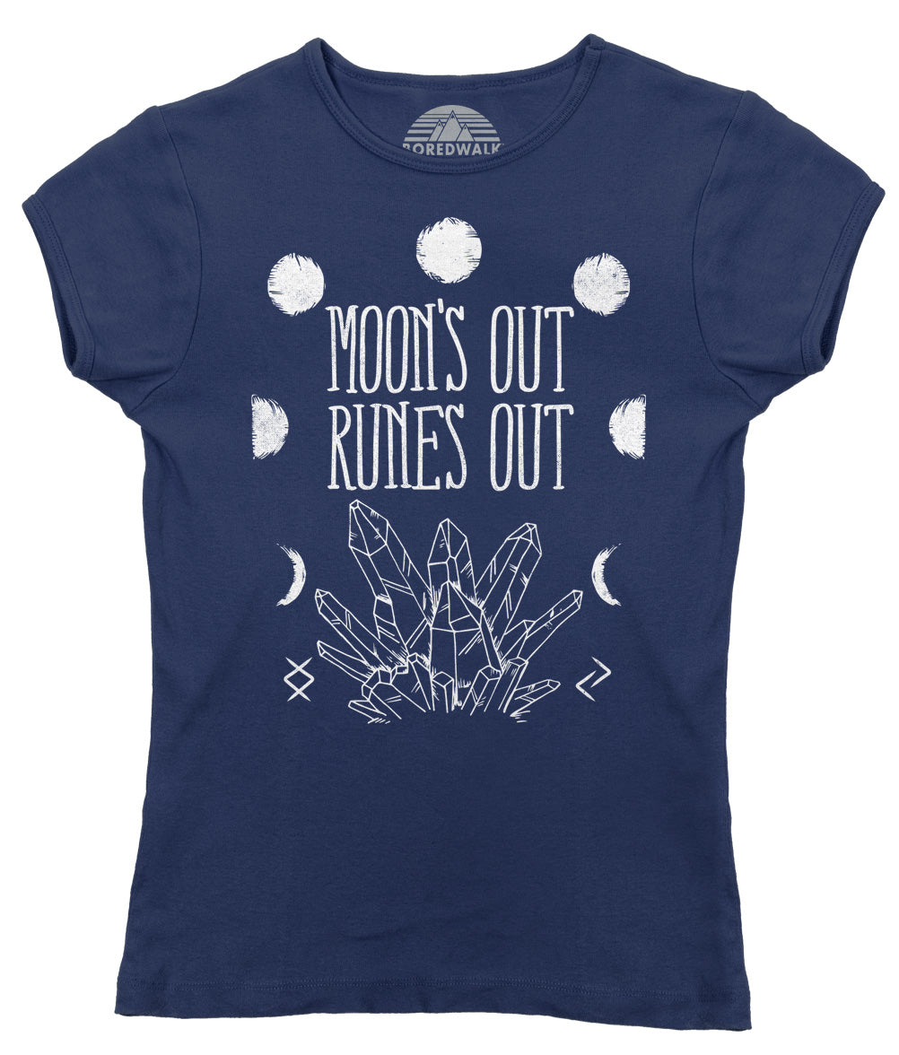 Women's Moon's Out Runes Out T-Shirt