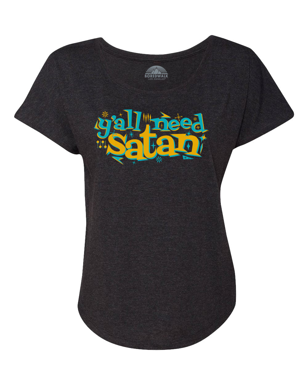 Women's Y'all Need Satan Scoop Neck T-Shirt