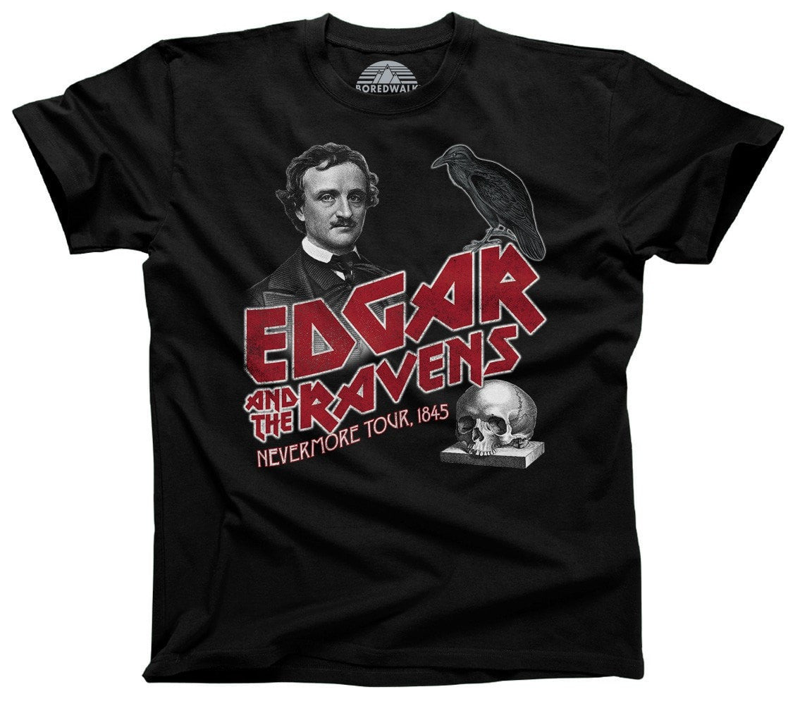 Men's Edgar and the Ravens Nevermore Tour T-Shirt Edgar Allan Poe