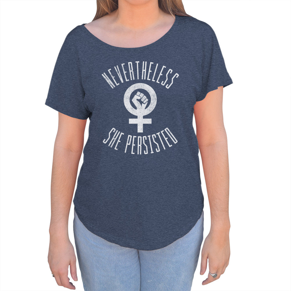 Women's Nevertheless She Persisted Scoop Neck T-Shirt