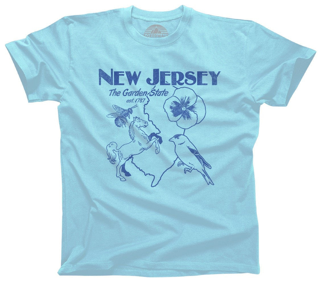 Men's New Jersey T-Shirt Retro Garden State