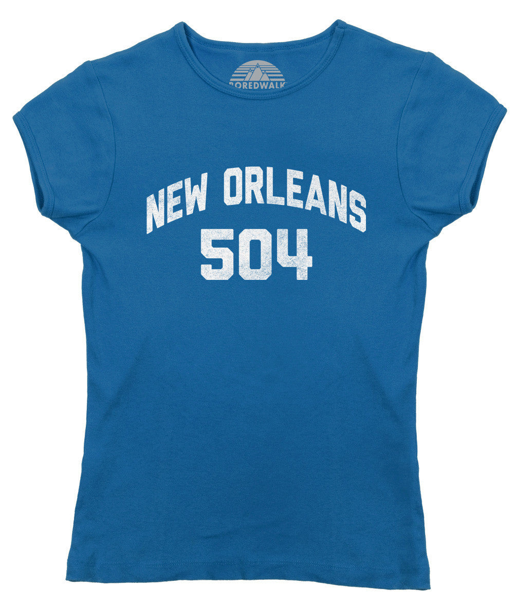 Women's New Orleans 504 Area Code T-Shirt