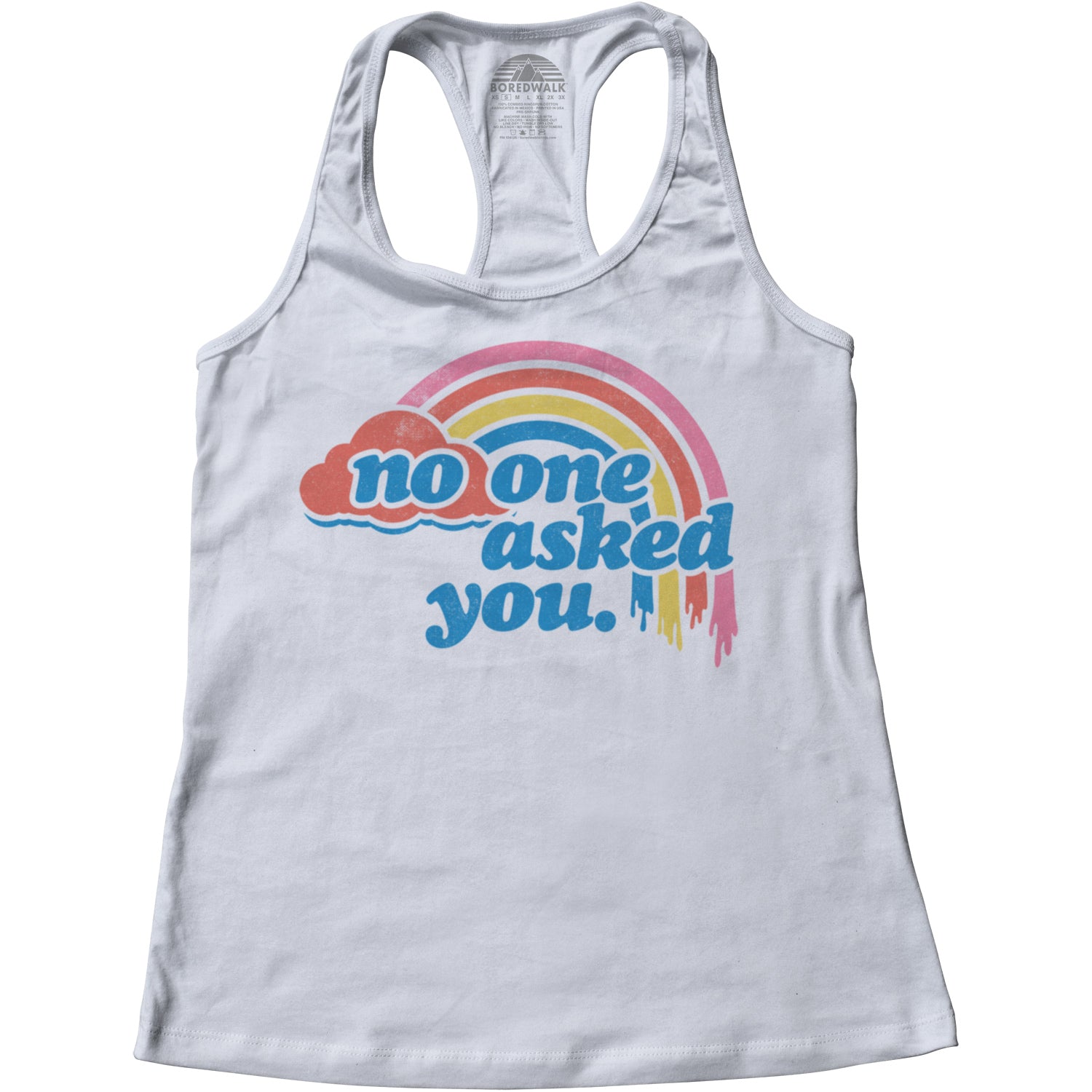 Women's No One Asked You Racerback Tank Top