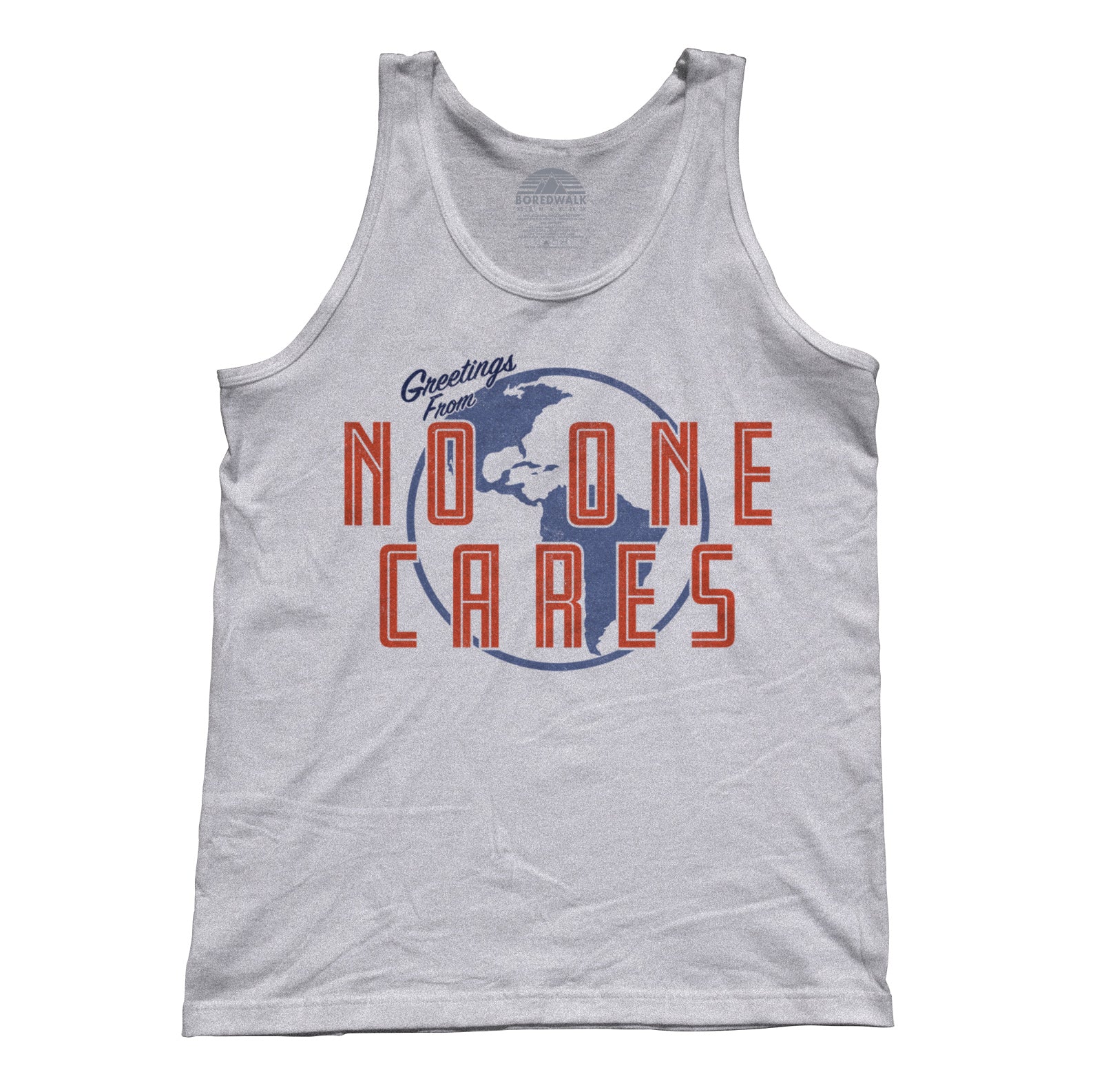Unisex Greetings From No One Cares Tank Top