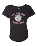 Women's I'm Not For Everyone Opossum Scoop Neck T-Shirt