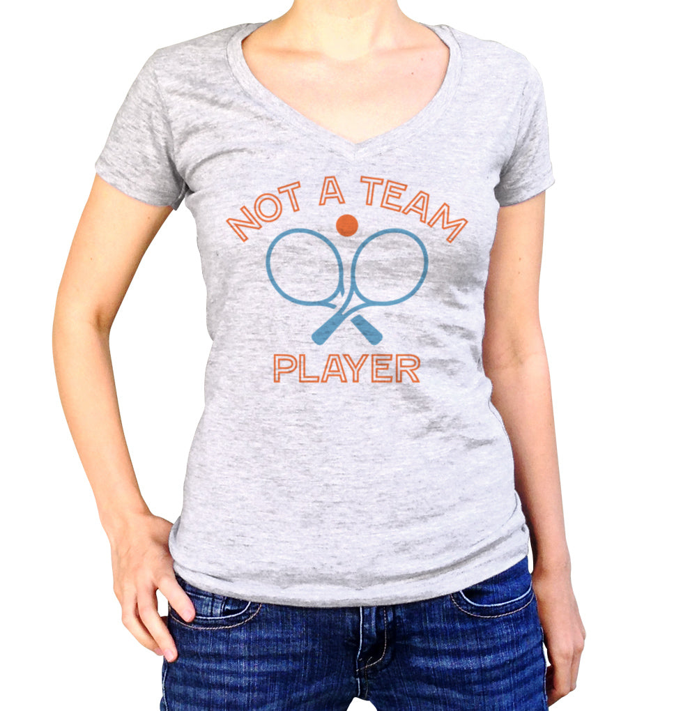 Women's Not a Team Player Vneck T-Shirt
