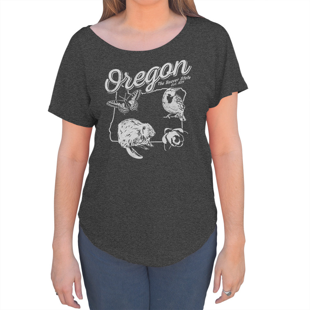 Women's Vintage Oregon Scoop Neck T-Shirt