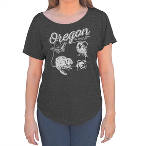 Women's Vintage Oregon Scoop Neck T-Shirt