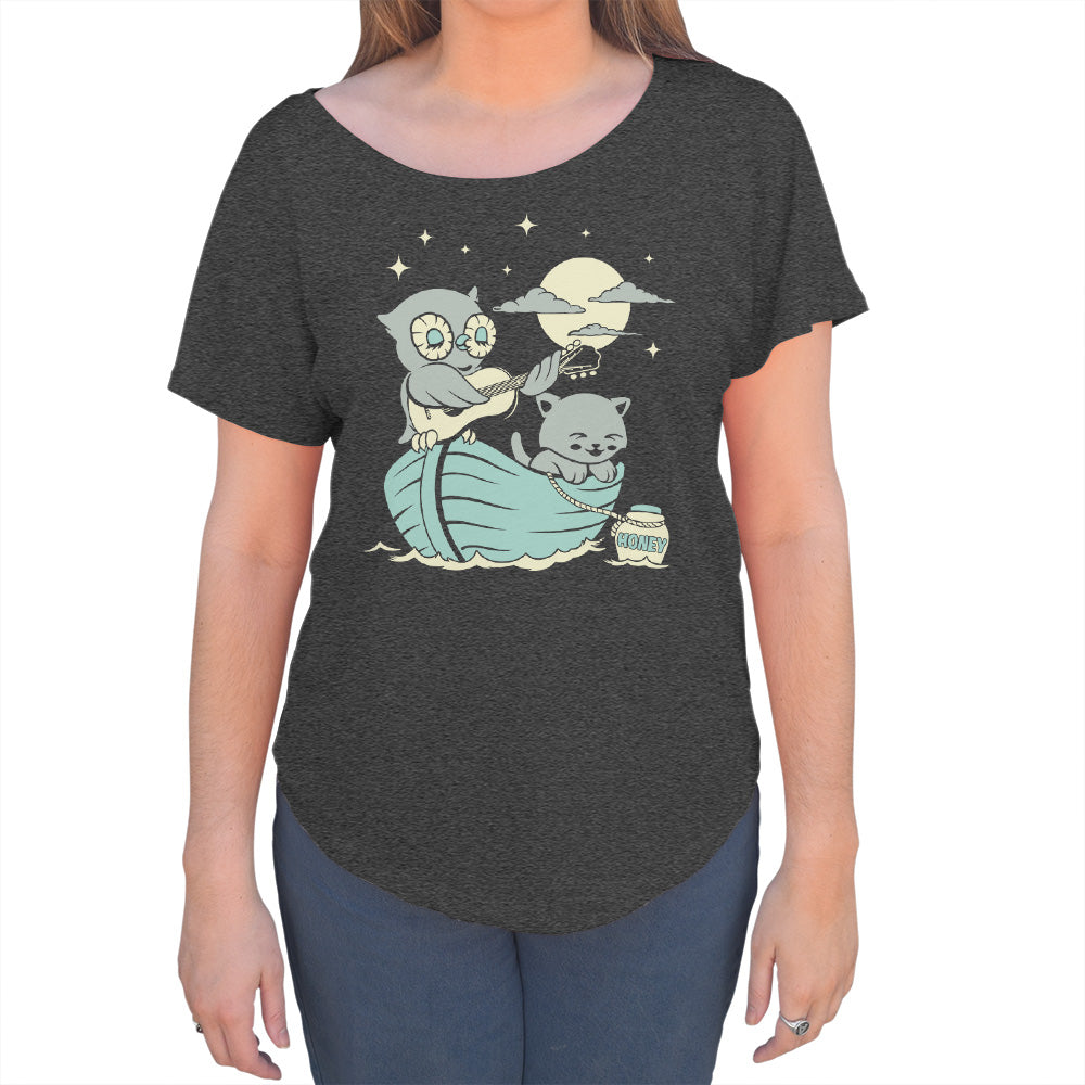 Women's The Owl And the Pussycat Scoop Neck T-Shirt