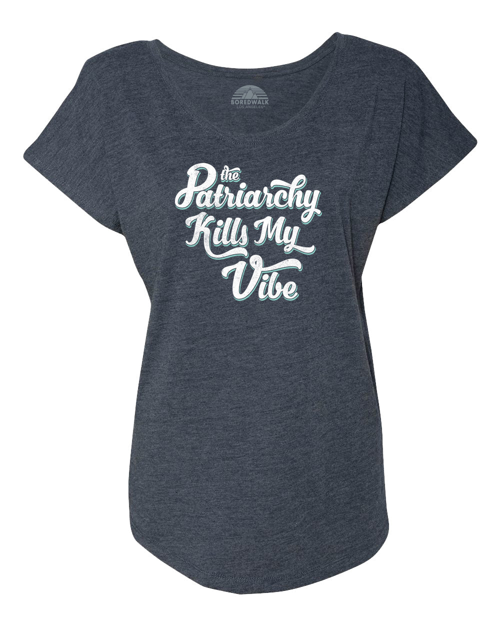 Women's The Patriarchy Kills My Vibe Feminist Scoop Neck T-Shirt