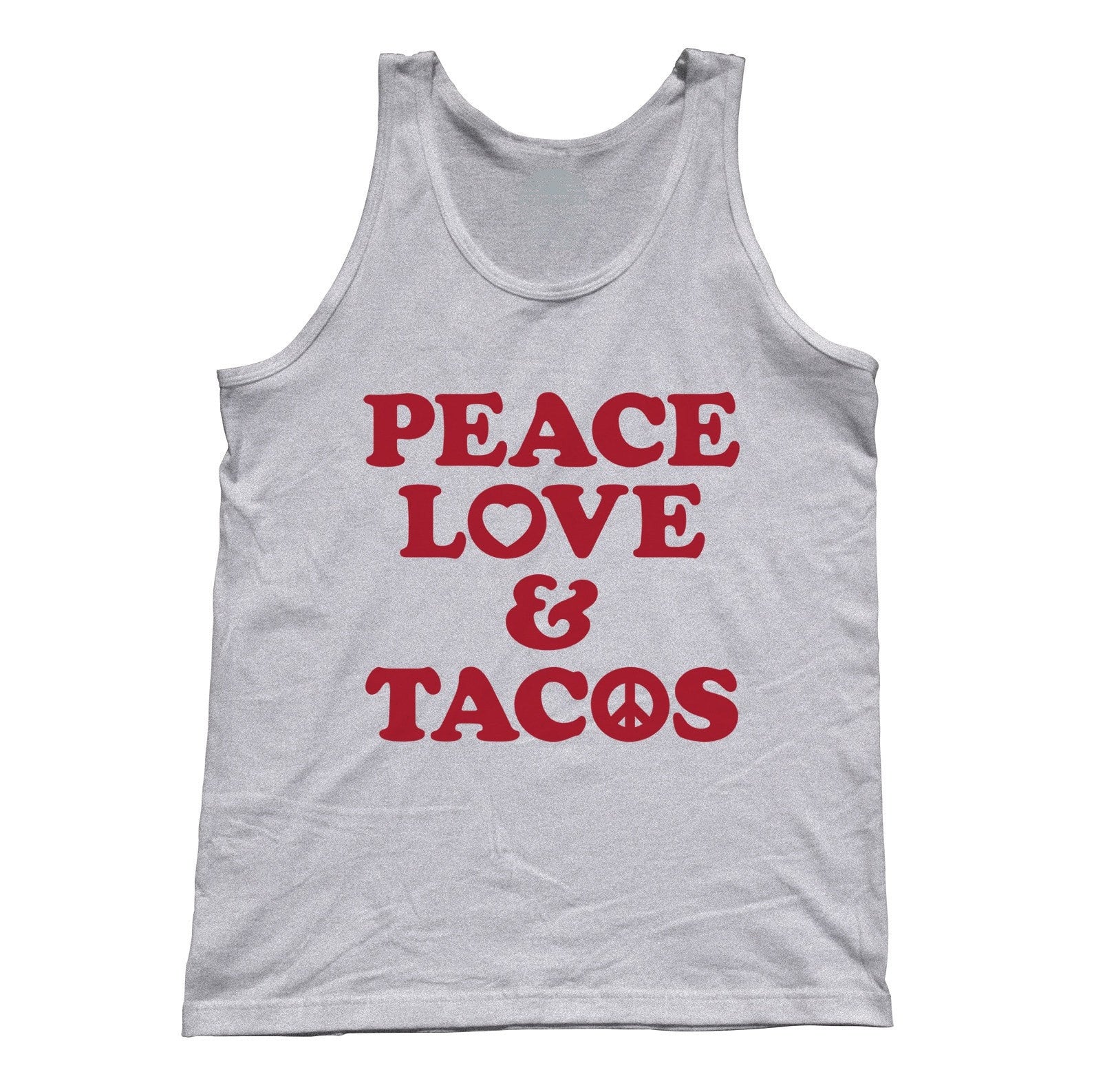 Unisex Peace Love and Tacos Tank Top