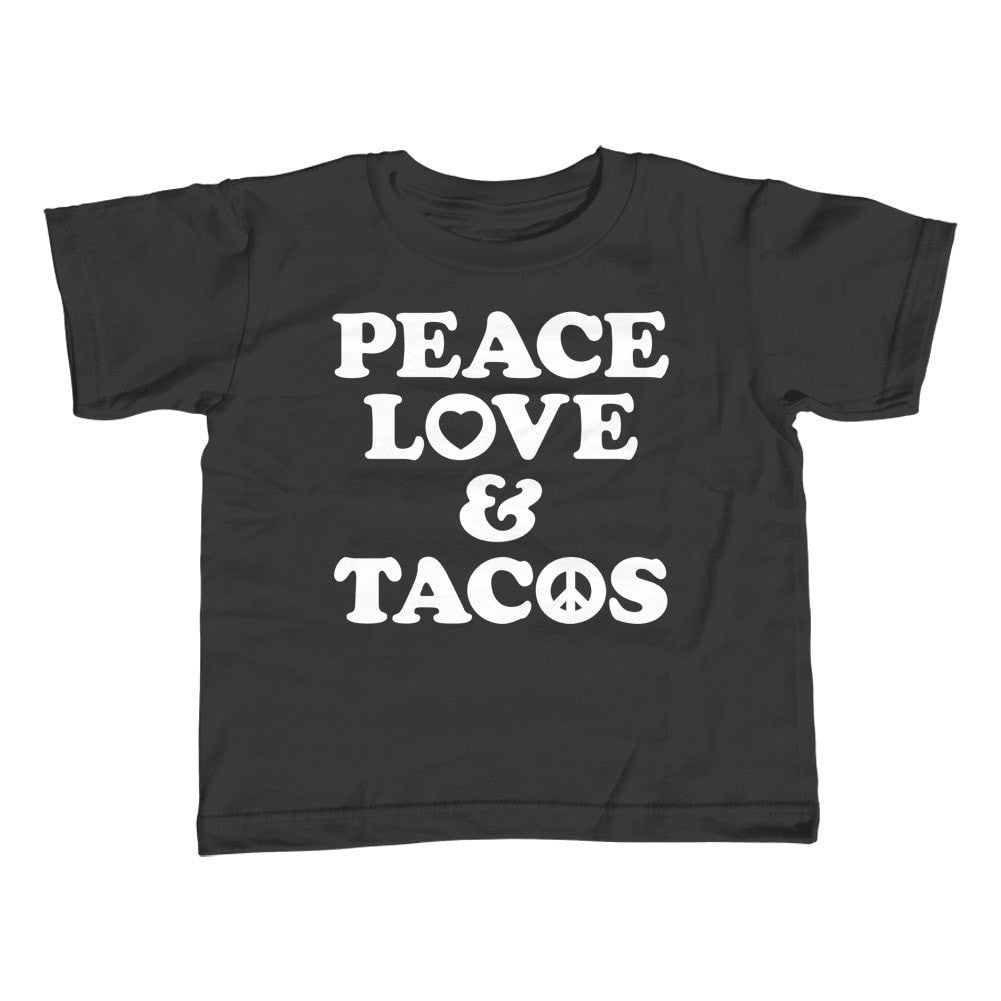 Girl's Peace Love and Tacos T-Shirt - Unisex Fit
