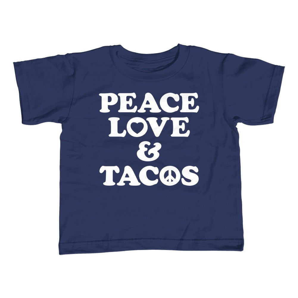 Boy's Peace Love and Tacos T-Shirt