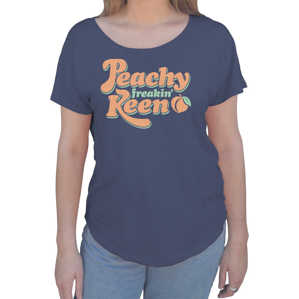 Women's Peachy Freakin' Keen Scoop Neck T-Shirt