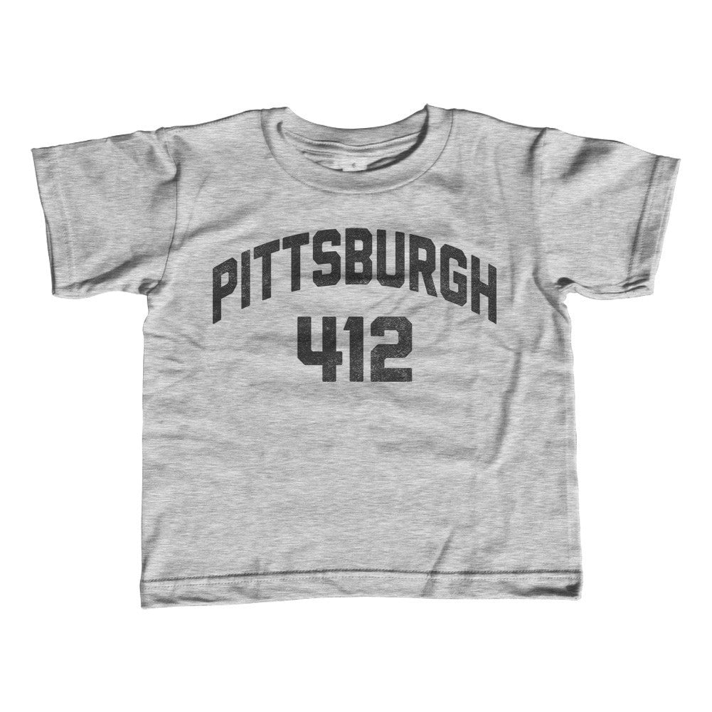 Girl's Pittsburgh 412 Area Code T-Shirt - Unisex Fit