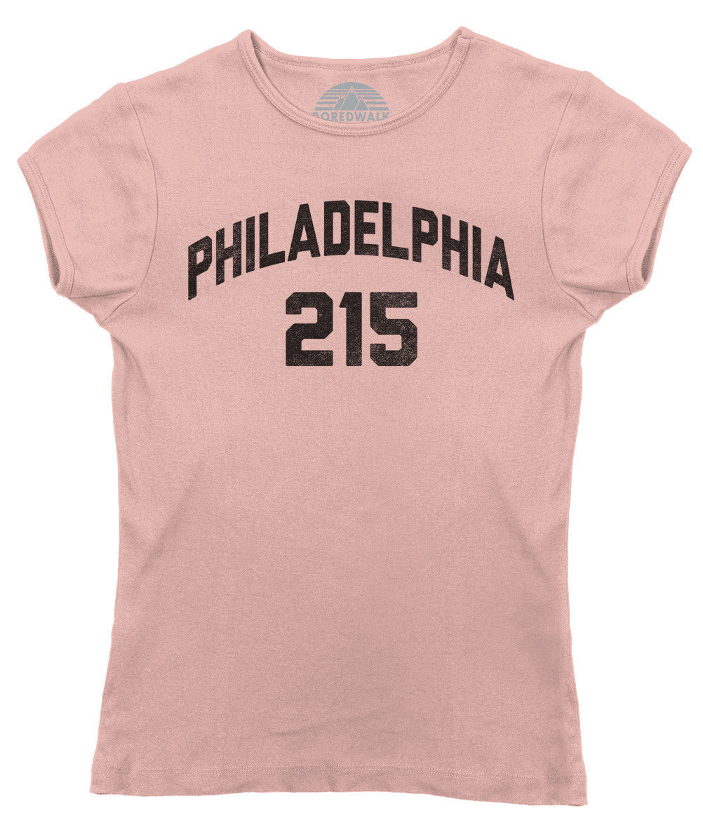 Women's Philadelphia 215 Area Code T-Shirt