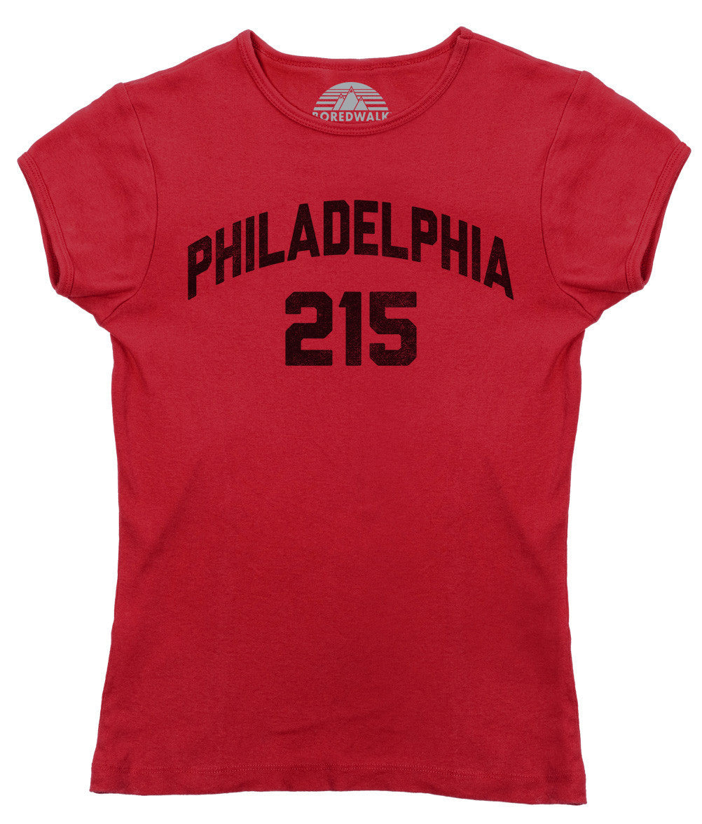 Women's Philadelphia 215 Area Code T-Shirt